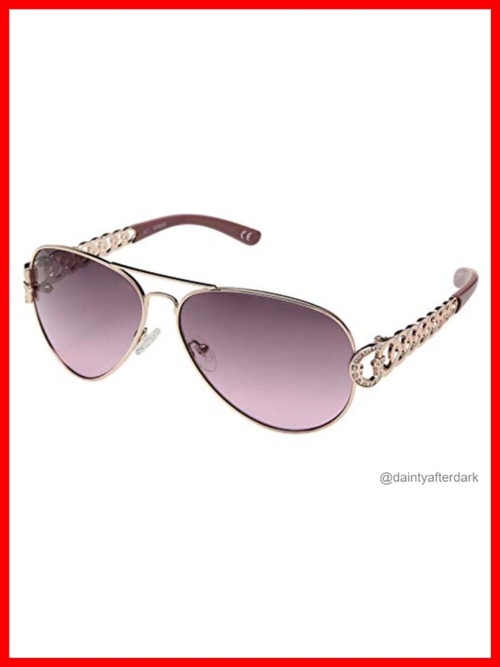 Women's Metal Aviator Sunglasses with Gradient Lenses and UV Protection